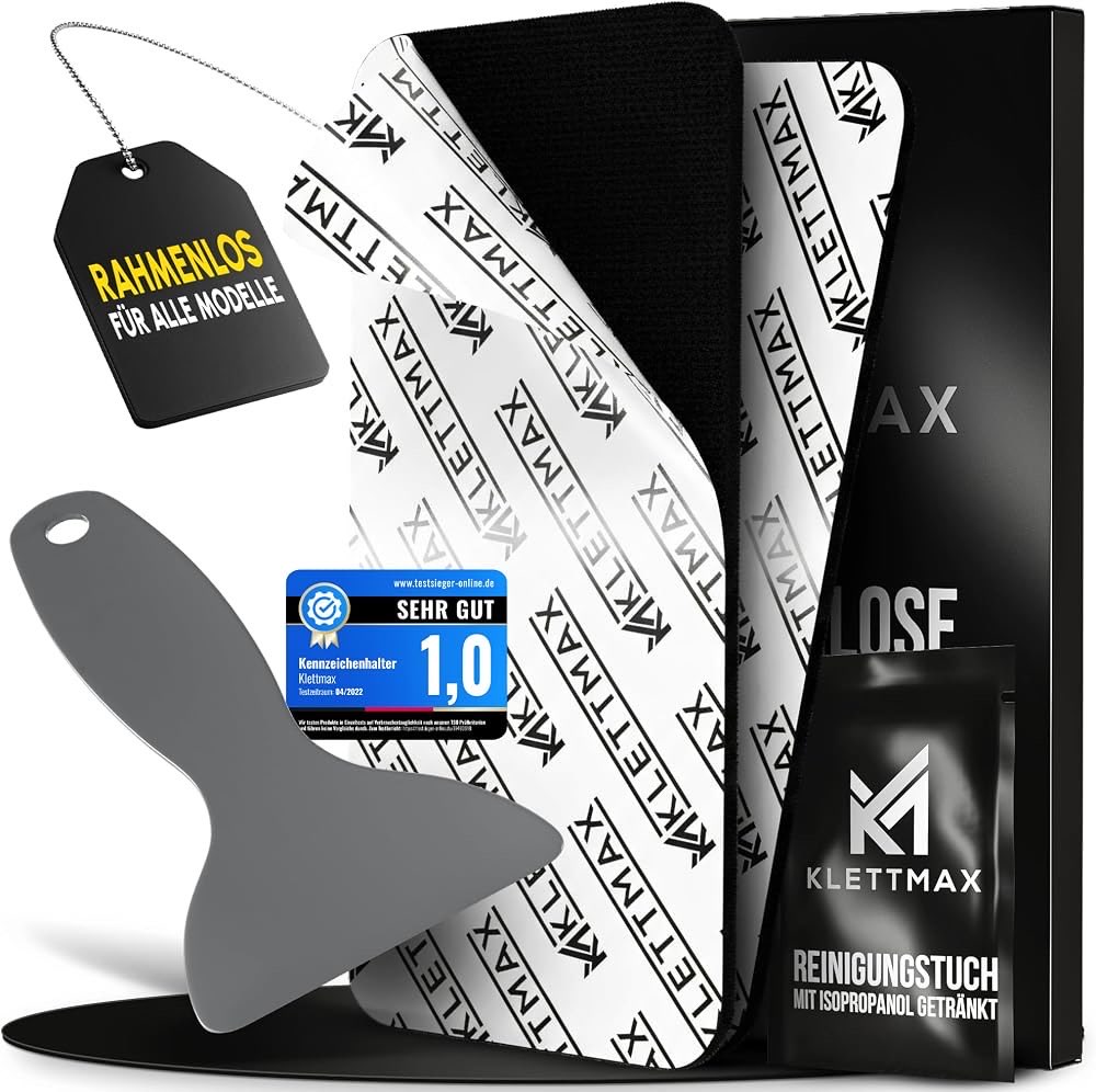 KLETTMAX Kennzeichenhalter-Set KM0102