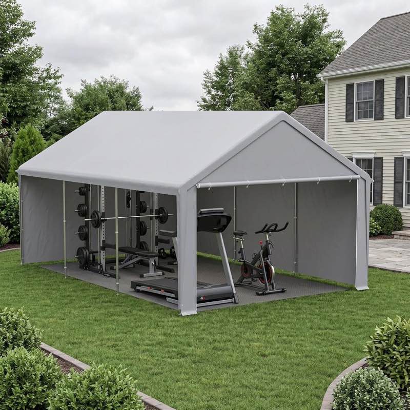 VA-Cerulean Zeltgarage 4×6 m