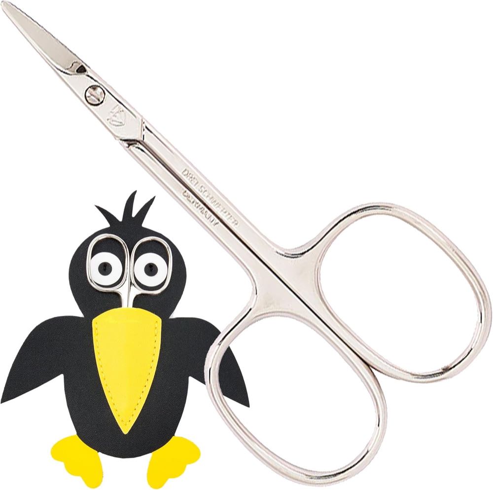Drei Schwerter DREI SCHWERTER Germany Babyschere Baby Nagelschere Kinder Schere mit Etui 'Rabe Corbi' für Babies und Kleinkinder (527)