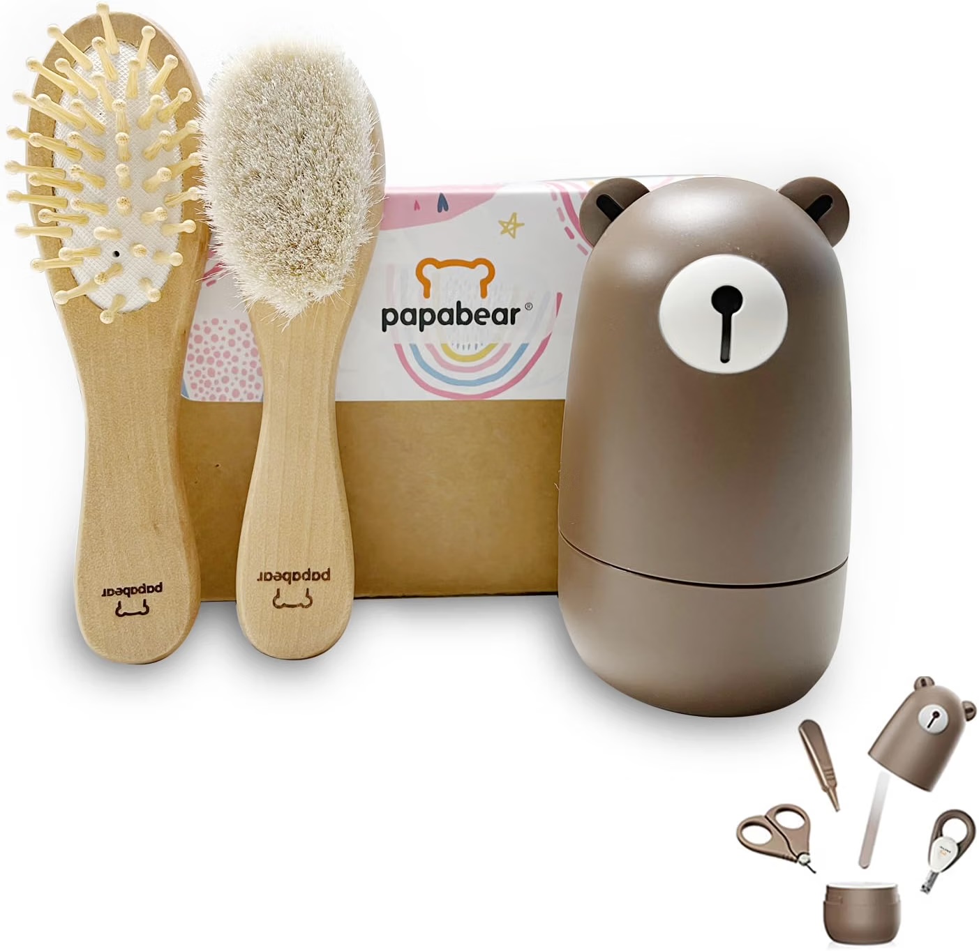 Baby-Nagelknipser-Set mit niedlichem Etui, Fingernagel- und Zehennagelfeilenset für die Maniküre und Pediküre von Neugeborenen, Geschenk für die neue Mutter