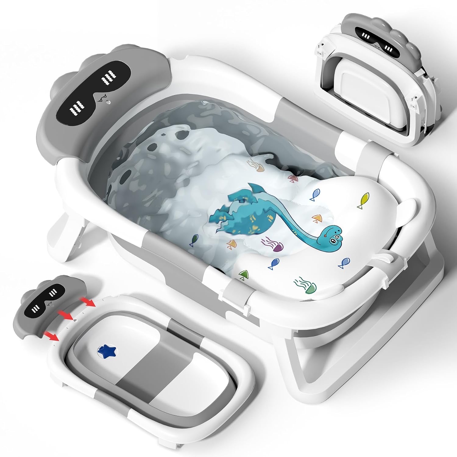 COOSEYA Babybadewanne faltbar