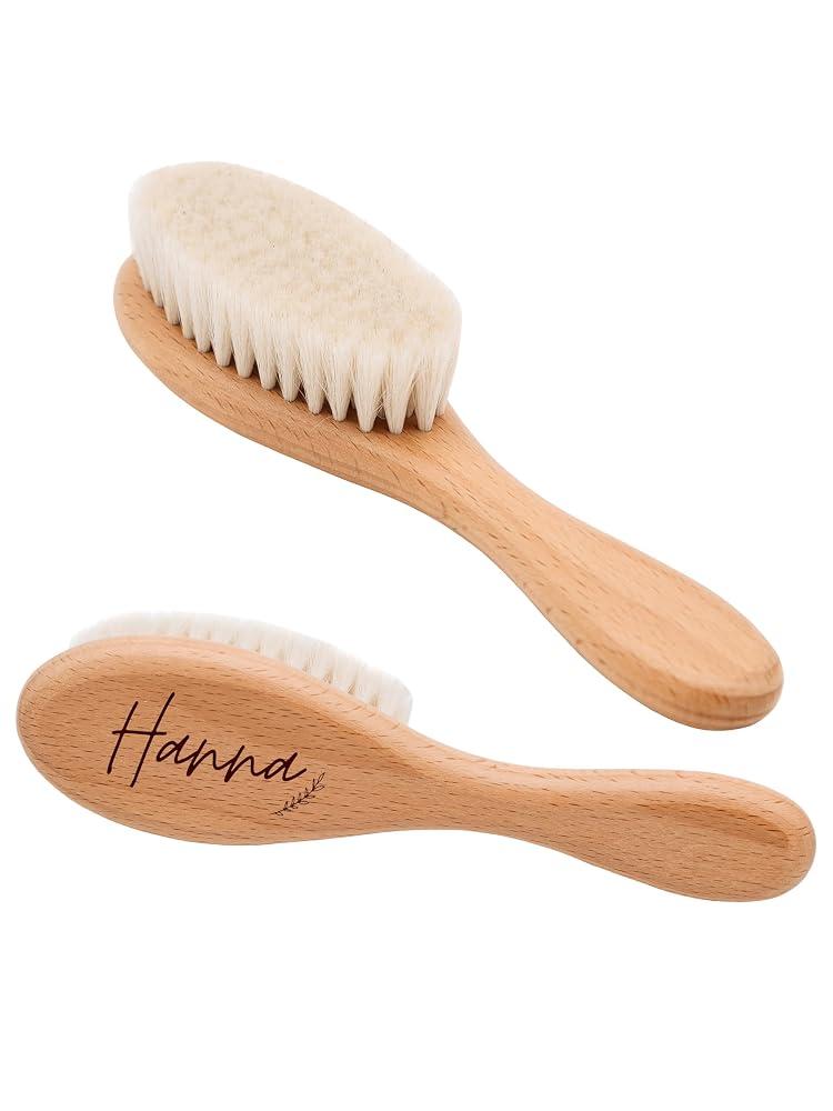 wunderwunsch Babyhaarbürste personalisiert, Kinder Haarbürste mit Namen