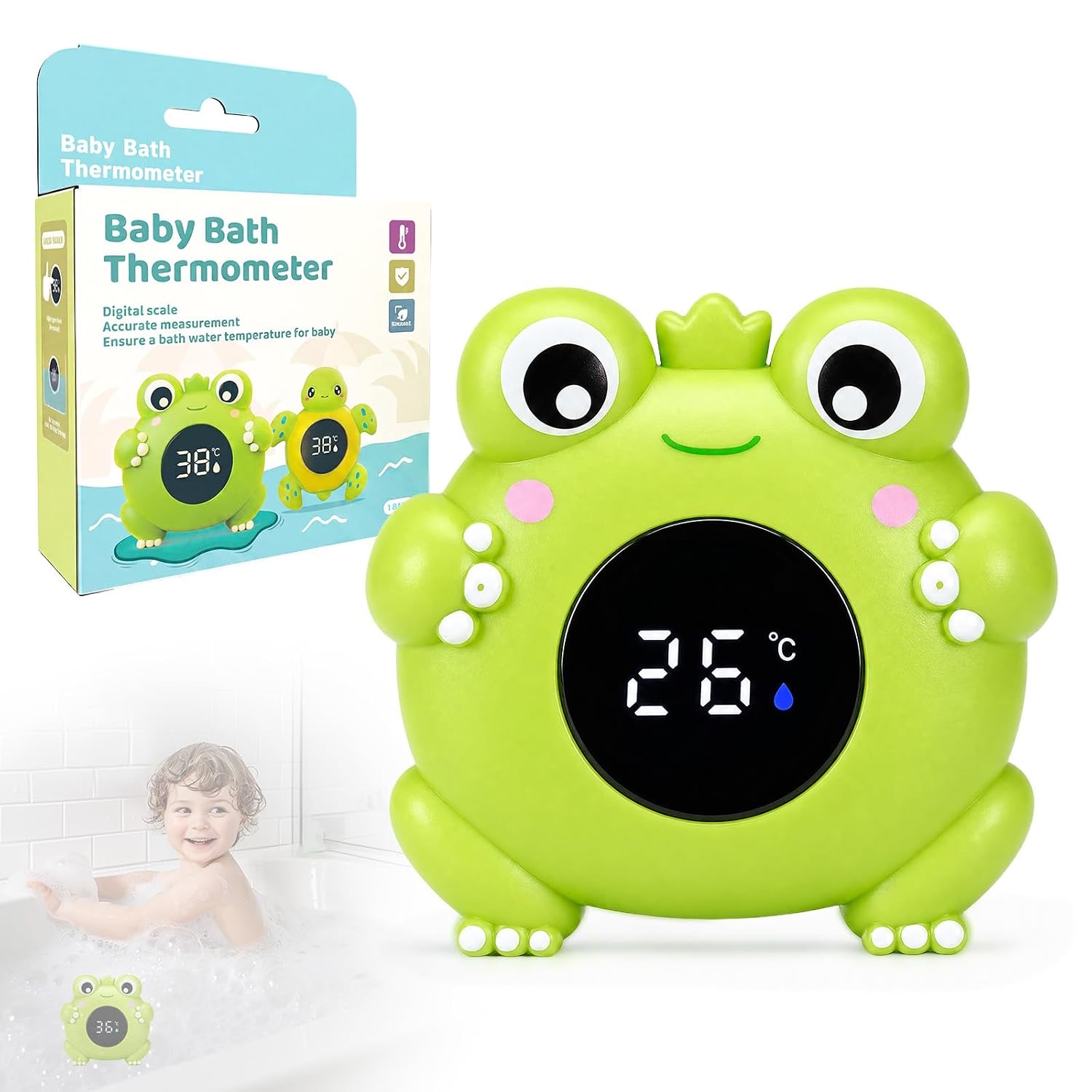 Tismels Frosch, digitales Badethermometer