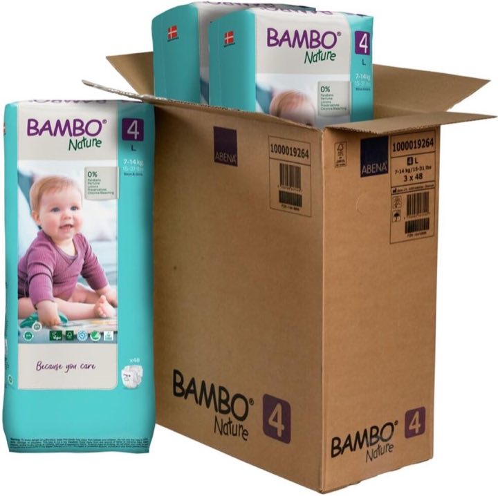 Bambo Nature Größe 4, 144 Stück