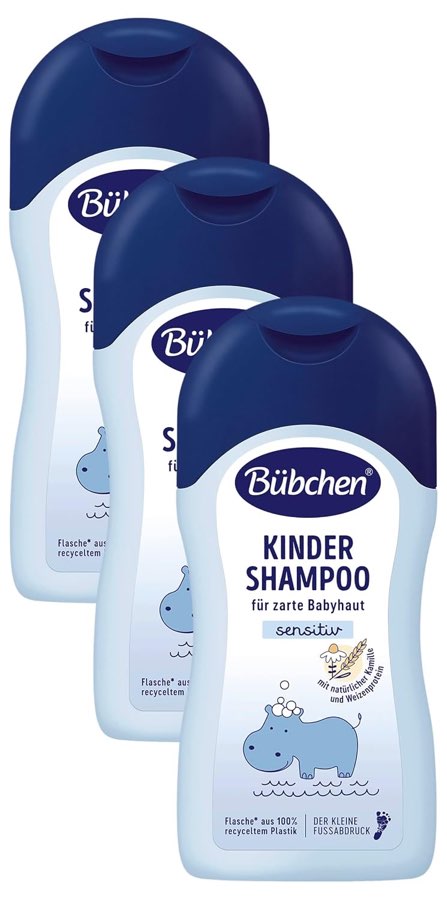 Bübchen Kinder Shampoo, 3 x 400 ml