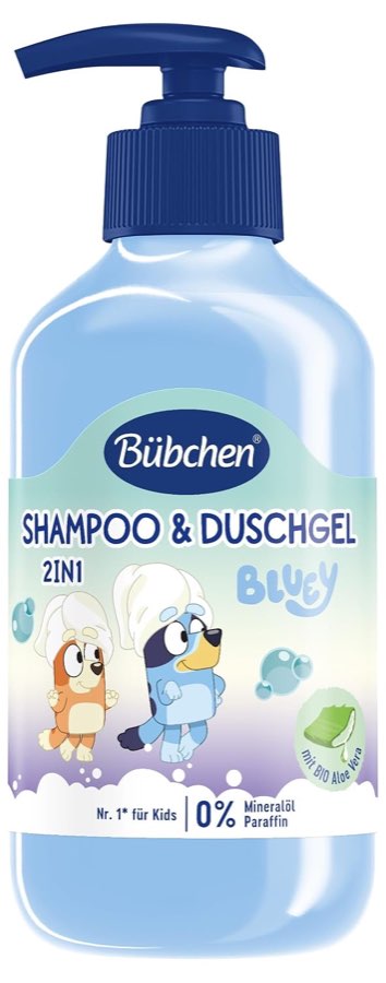 Bübchen Bluey Shampoo & Duschgel, 250 ml