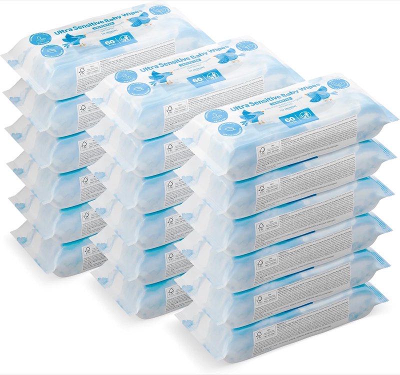 by Amazon by Amazon Ultrasensitive Babyfeuchttücher, 1080 Stück