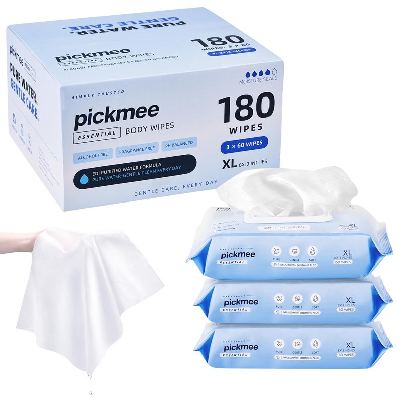Pickmee Feuchttücher Erwachsene, 20×33 cm