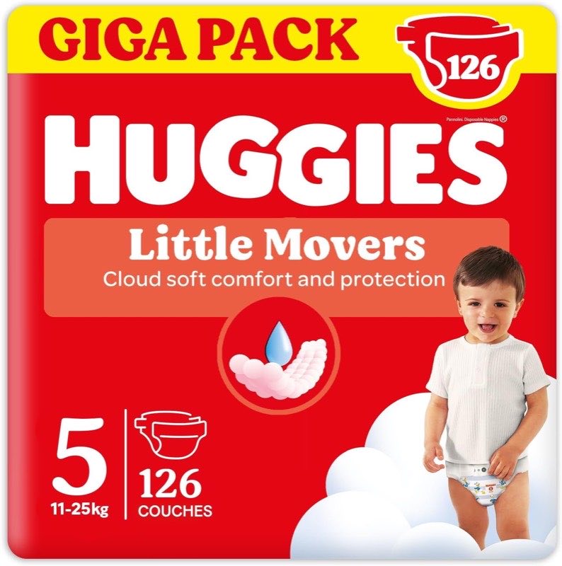 Huggies Little Movers Größe 5, 126 Stück