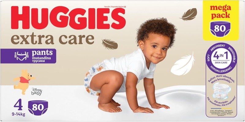 Huggies Extra Care Pants Größe 4, 80 Stück
