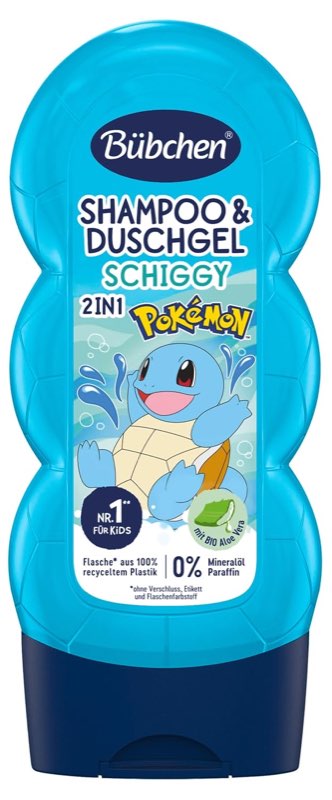 Bübchen Bübchen Shampoo & Duschgel Pokémon Schiggy, 230 ml