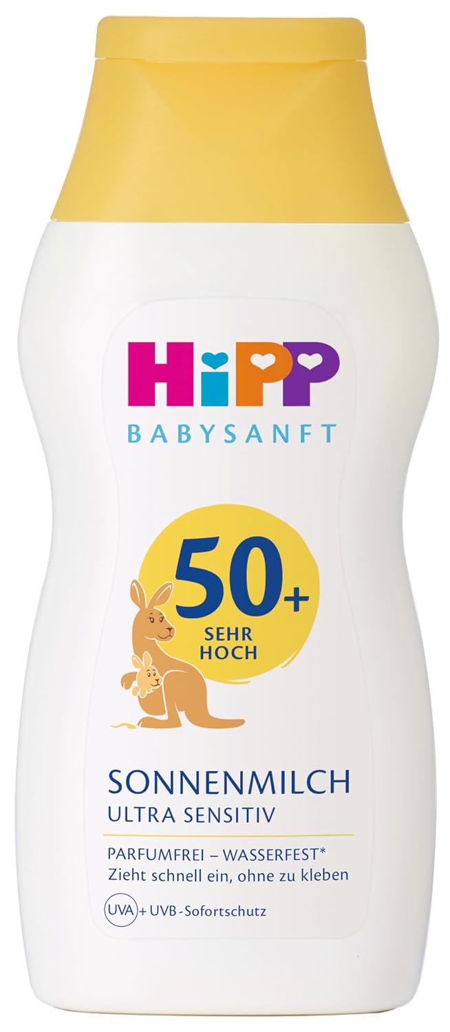 HiPP Babysanft Sonne Sonnenmilch LSF 50+, 200 ml