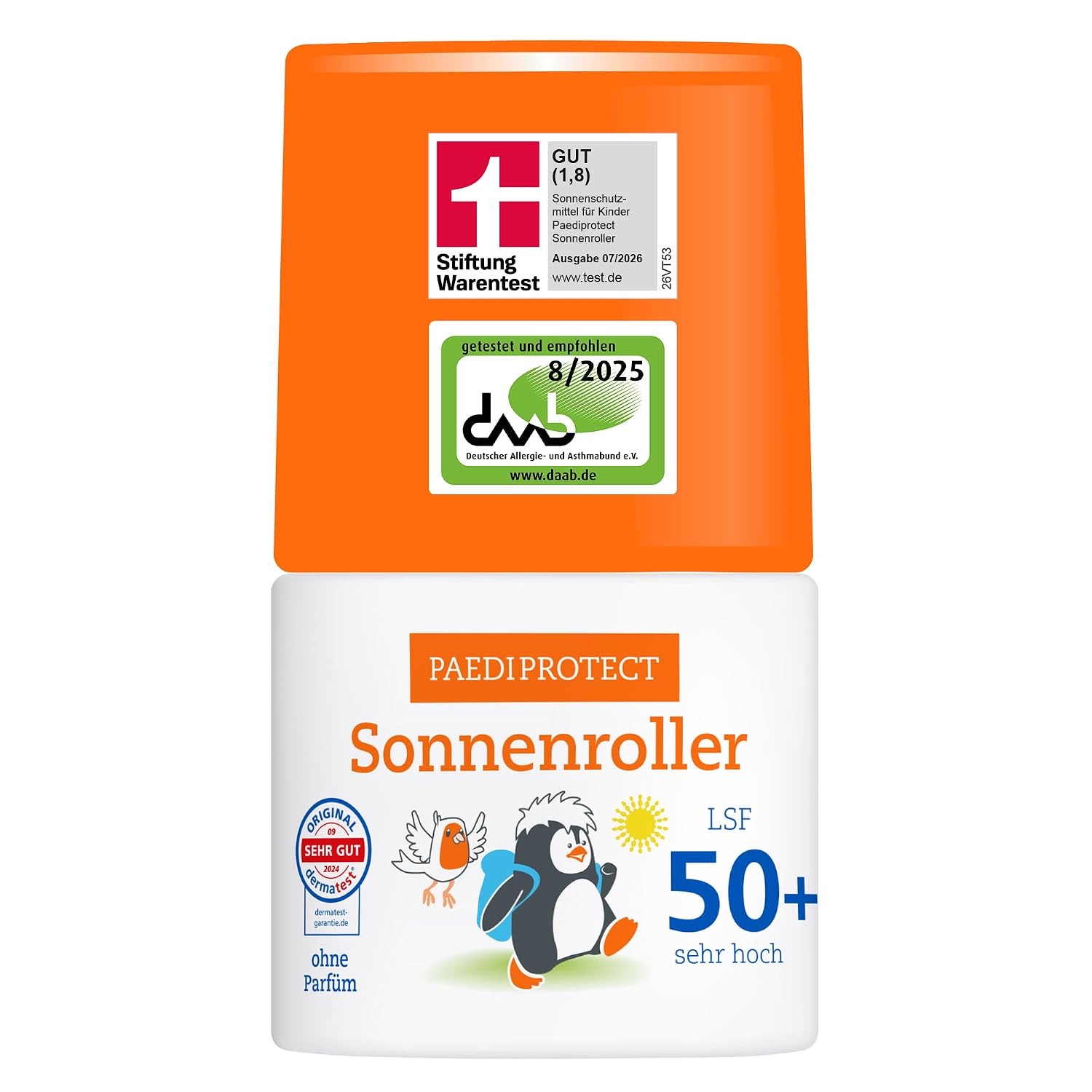 PaediProtect PAEDIPROTECT Sonnenroller LSF 50+, Roll-On Sonnencreme, 50 ml - Produktbild