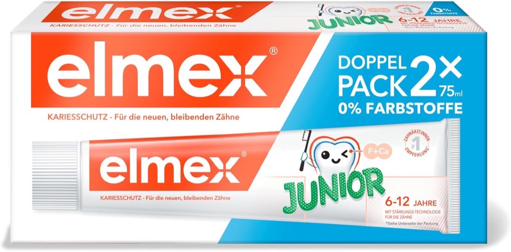 elmex Junior, 6–12 Jahre, 2×75 ml