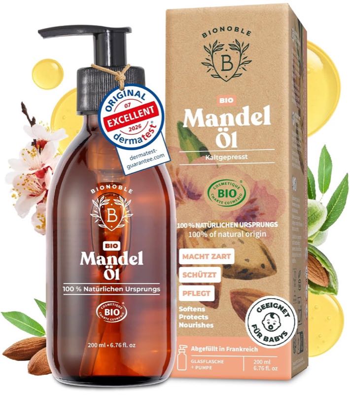 Bionoble Bio-Mandelöl, 200 ml