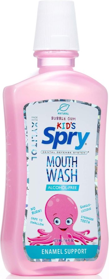 Spry Xylit-Mundspülung ohne Fluorid, 473 ml