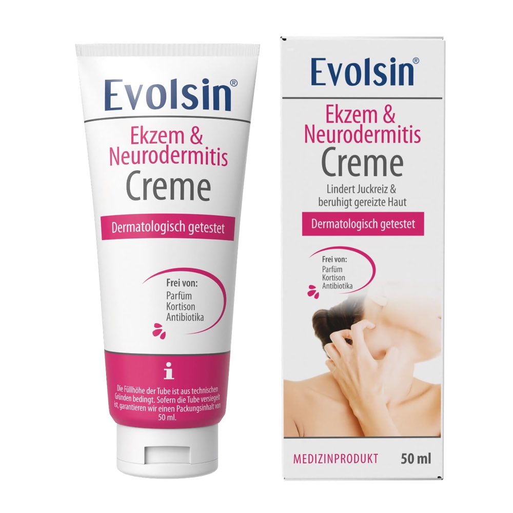Evolsin Ekzem- und Neurodermitis-Creme, 50 ml