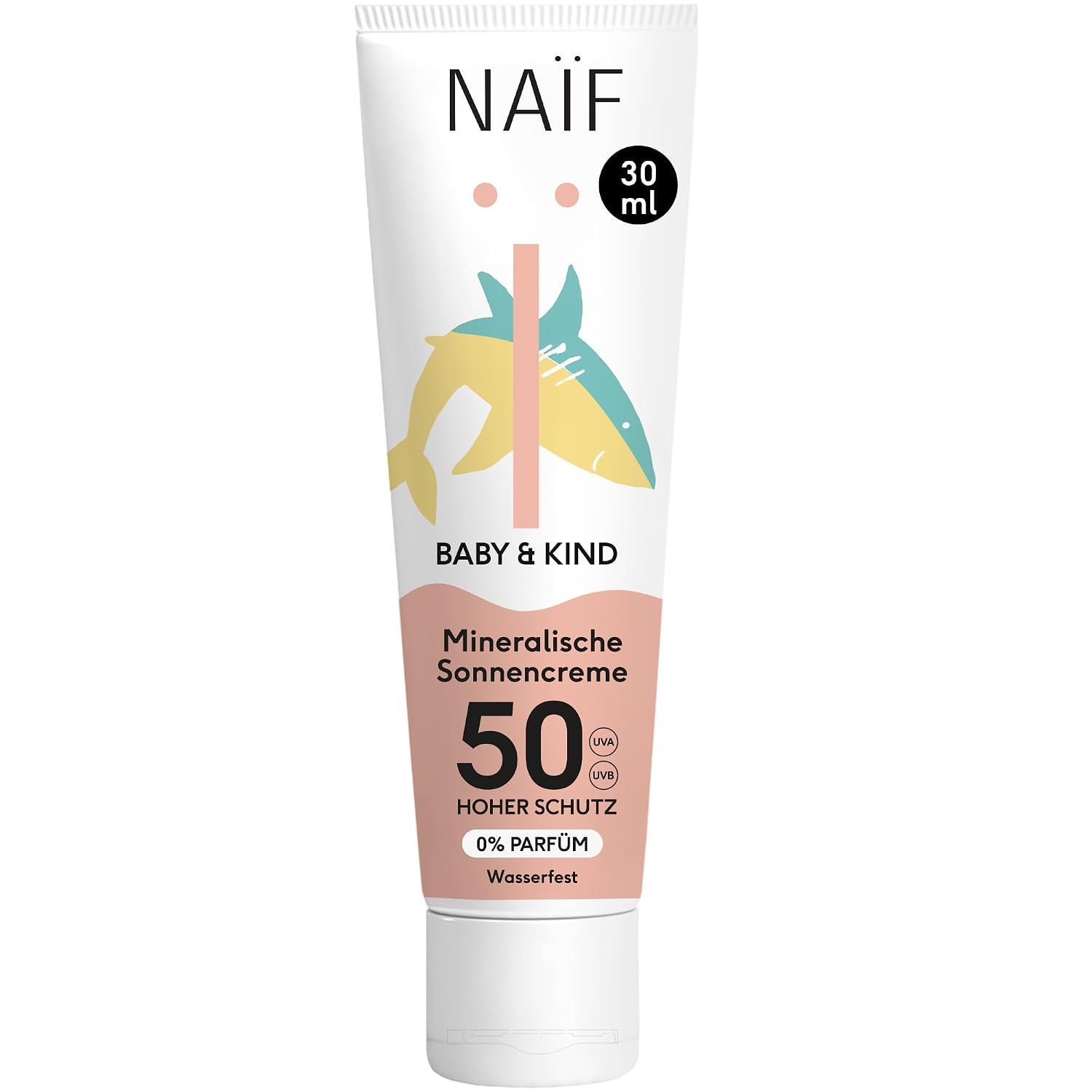 Naïf Sonnencreme mineralisch für Baby und Kind, LSF 50, 30 ml