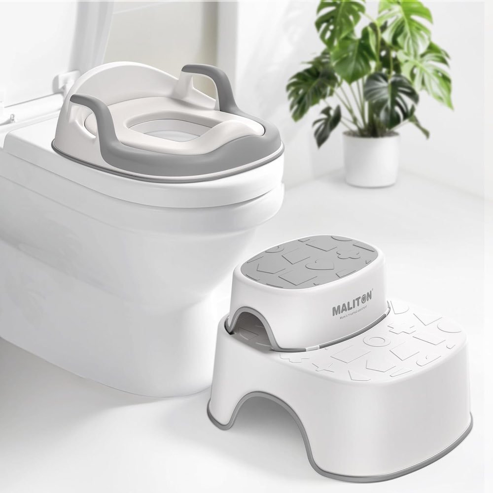 Maliton Toilettensitz mit 2-stufigem Tritthocker