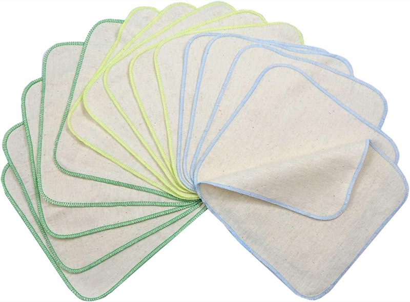 avo+cado avo+cado Flanellwaschlappen, 15 Stück, Grün