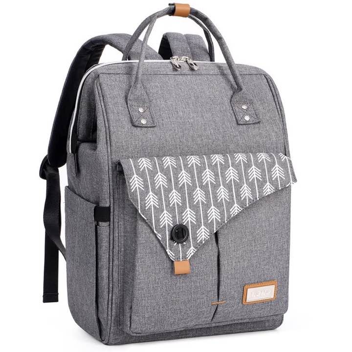 Lekebaby Lekebaby Wickelrucksack, grau