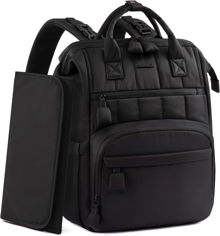 LOVEVOOK LOVEVOOK Wickelrucksack, schwarz