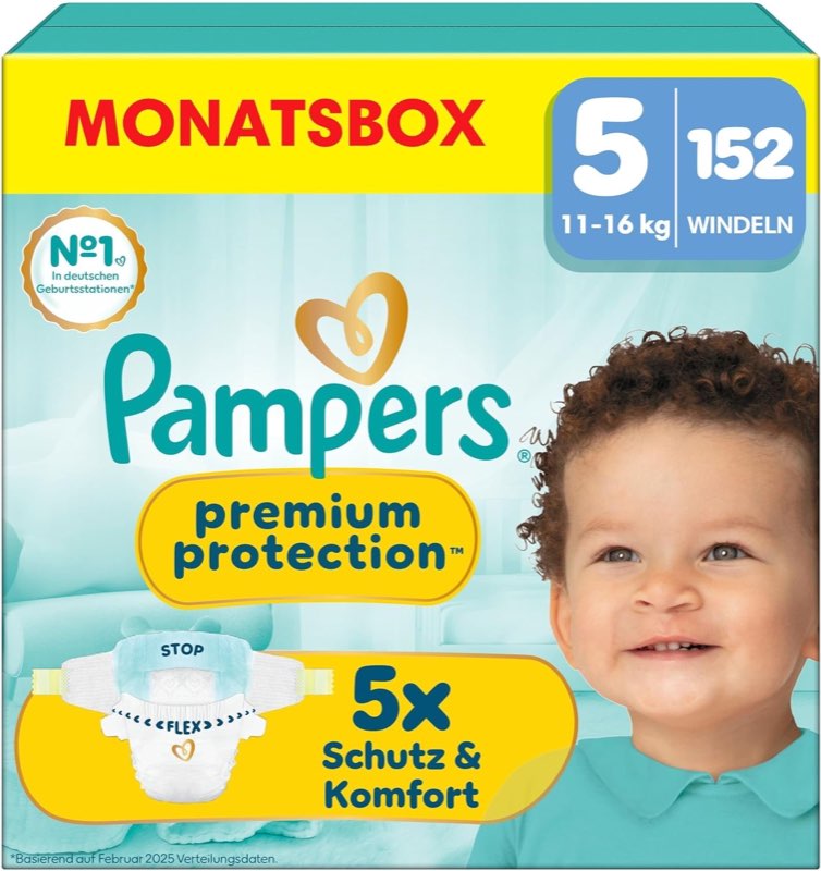Pampers Pampers Premium Protection Größe 5, 152 Stück