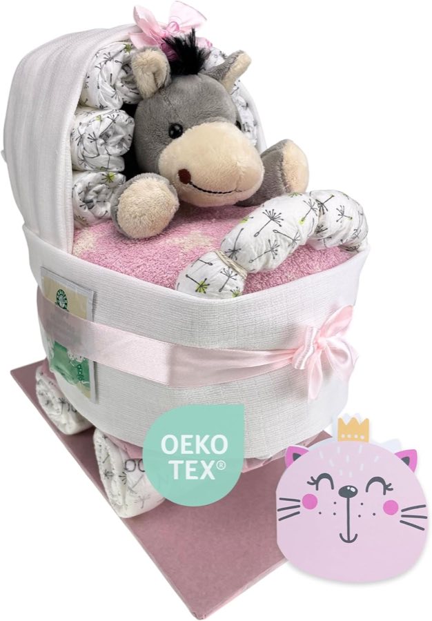 windeltorte.com windeltorte.com Kinderwagen, rosa