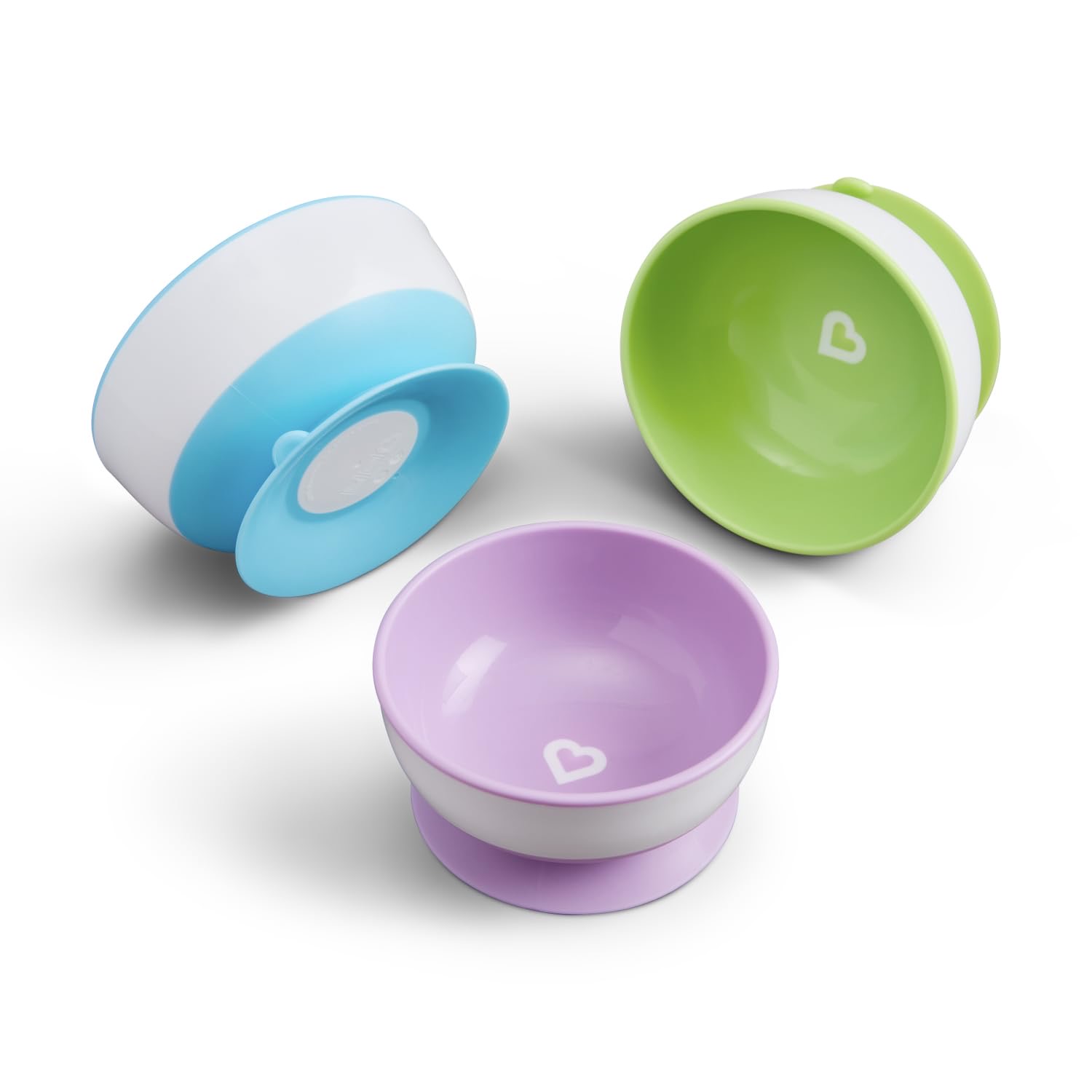 Munchkin Stay Put Saug-Schüssel-Set, 3er-Pack