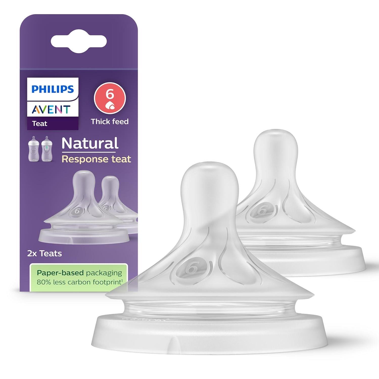 Philips AVENT Natural Response Sauger Stufe 6, ab 6 Monaten (SCY966/02)