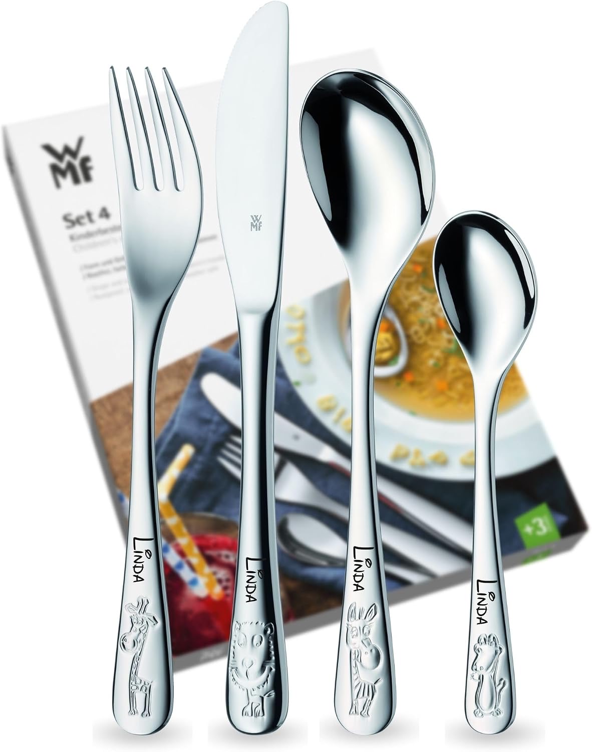 WMF Kinderbesteck Safari mit Namensgravur