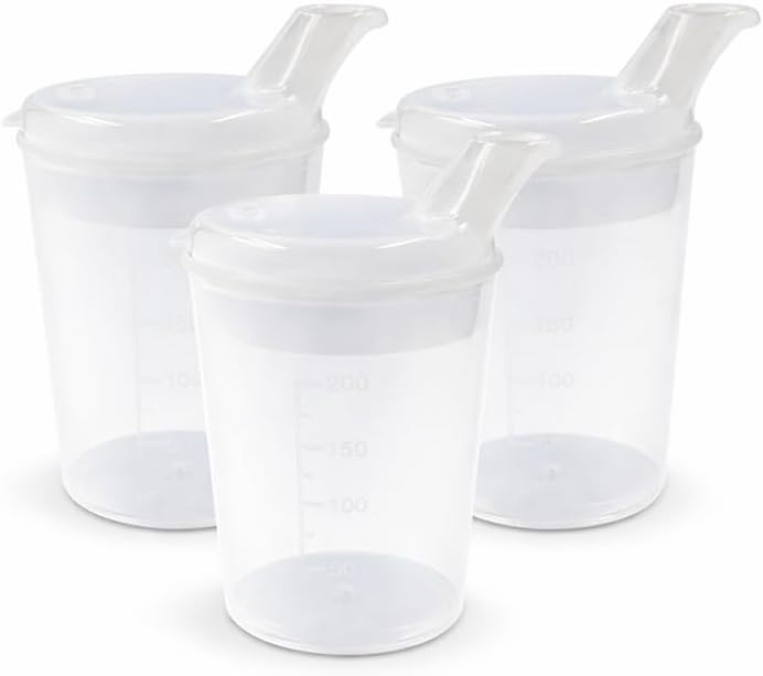 EMYU Schnabelbecher Erwachsene 250 ml, 3er-Set
