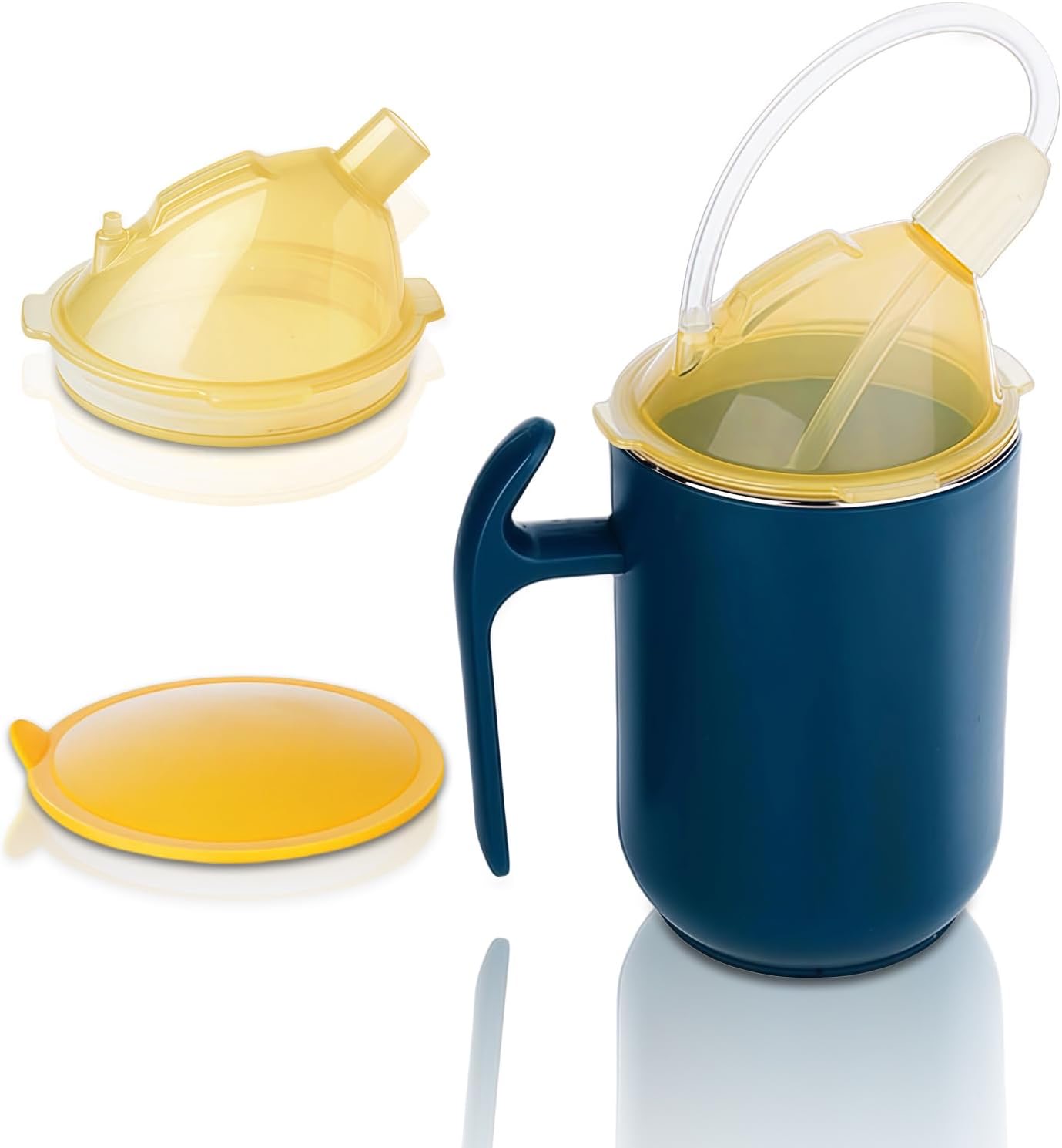Qxtey Schnabeltasse 3-in-1 Edelstahl 400 ml