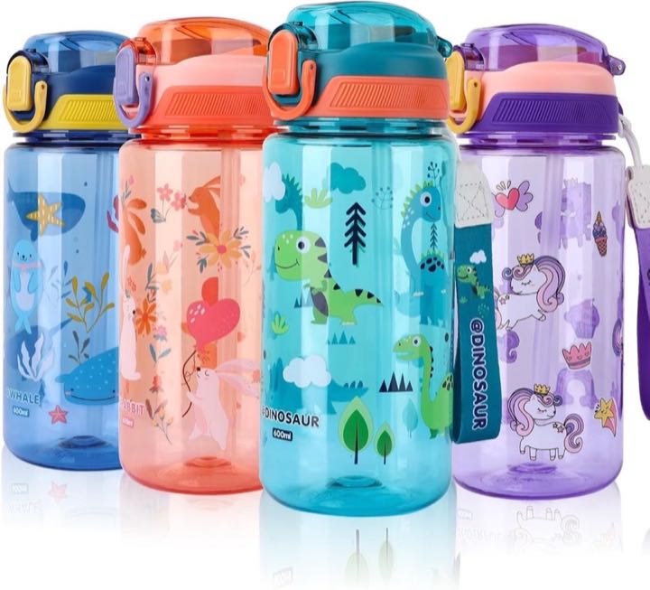 SUPPRUI Kinder-Trinkflasche 600 ml Dino