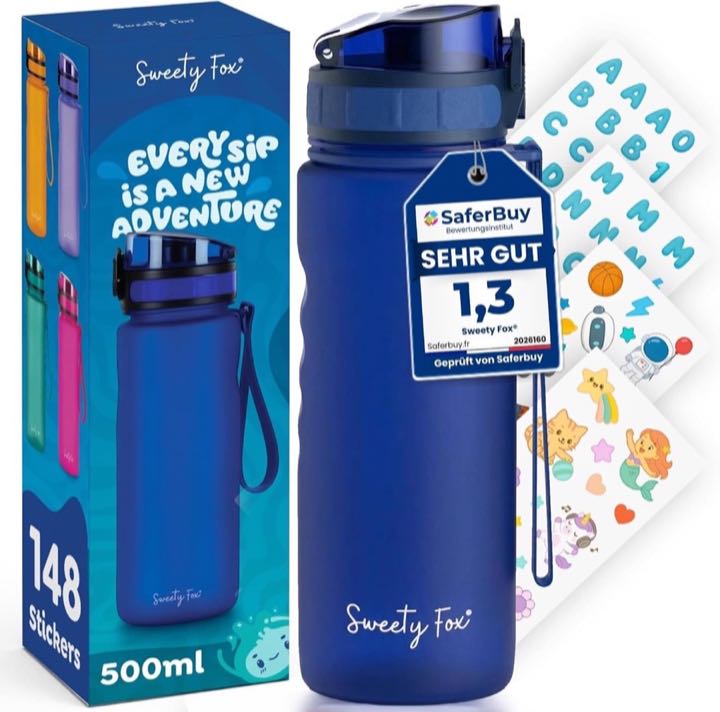 Sweety Fox Sweety Fox Kinder-Trinkflasche 500 ml Blau