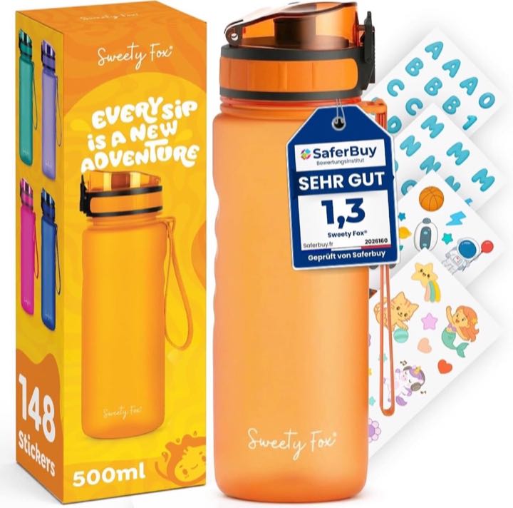 Sweety Fox Sweety Fox Kinder-Trinkflasche 500 ml Orange