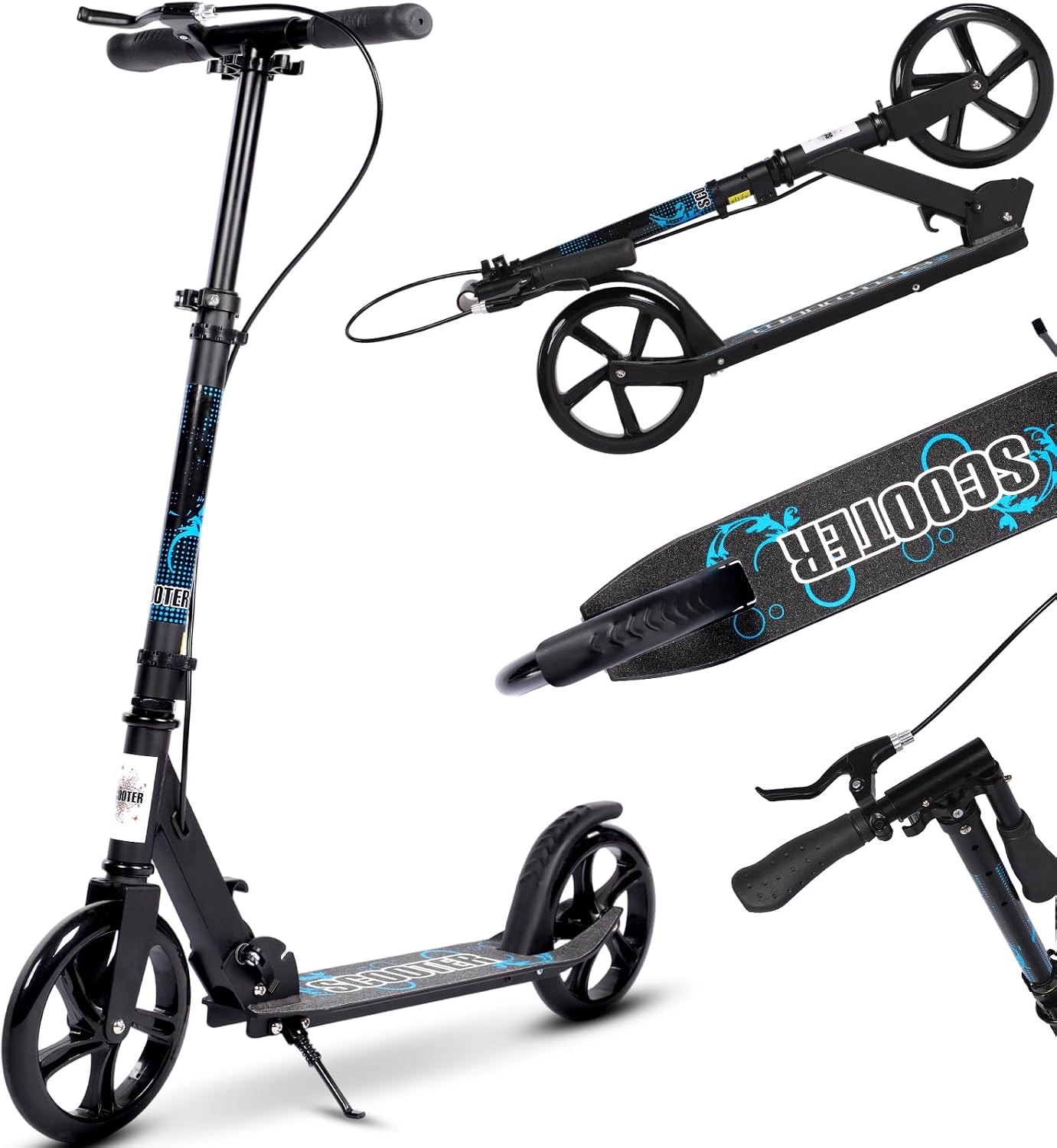 Guryon Guryon Tretroller, klappbar, mit Tragegurt