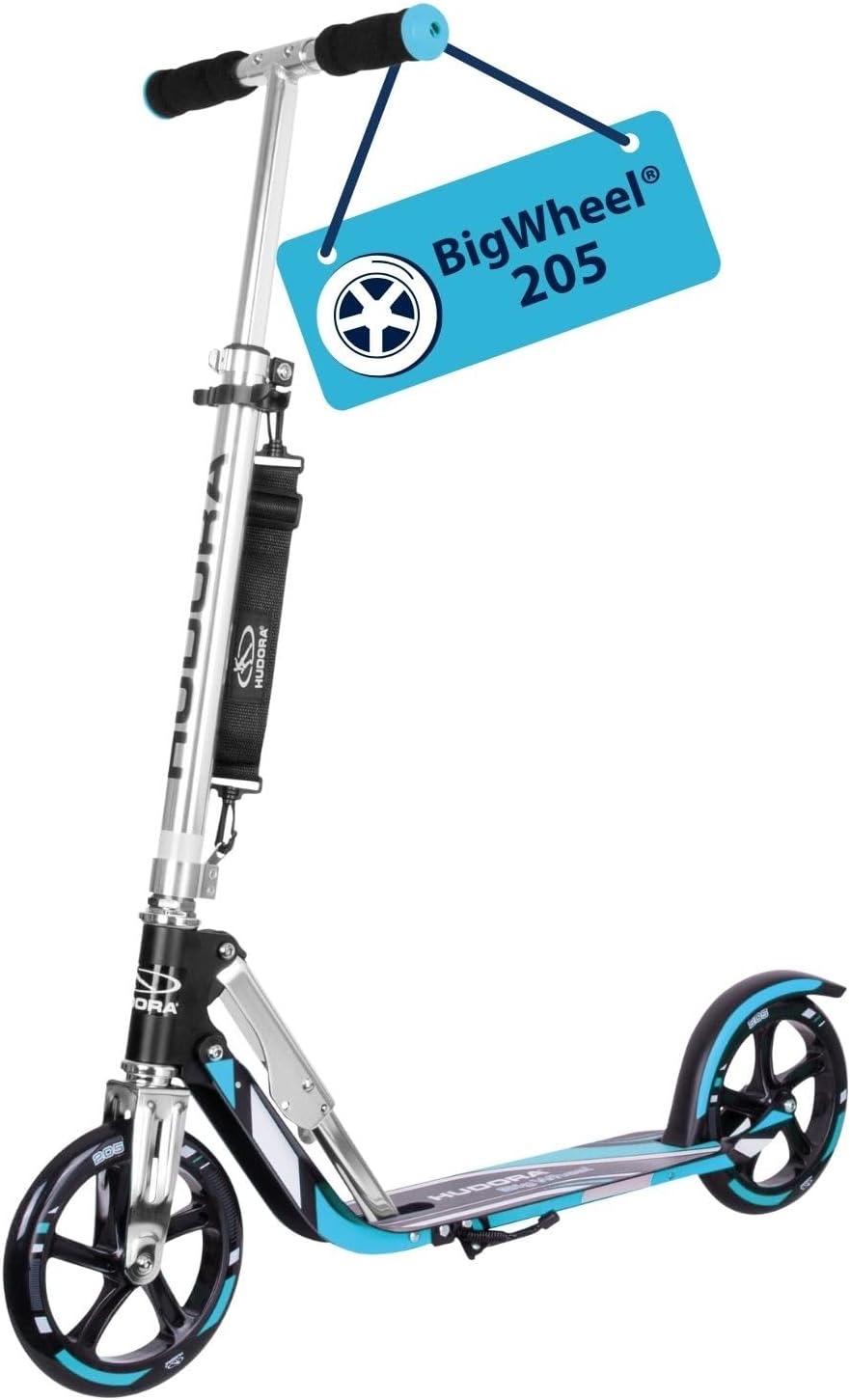 HUDORA BigWheel 205 (Blau/Schwarz) – Testsieger Hudora Kinderroller