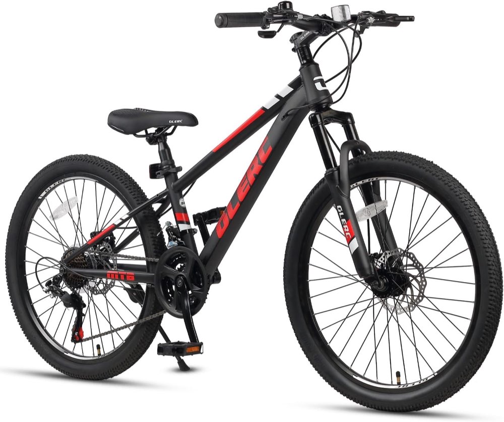 Glerc Skyline 24 Zoll 21-Gang, Schwarz