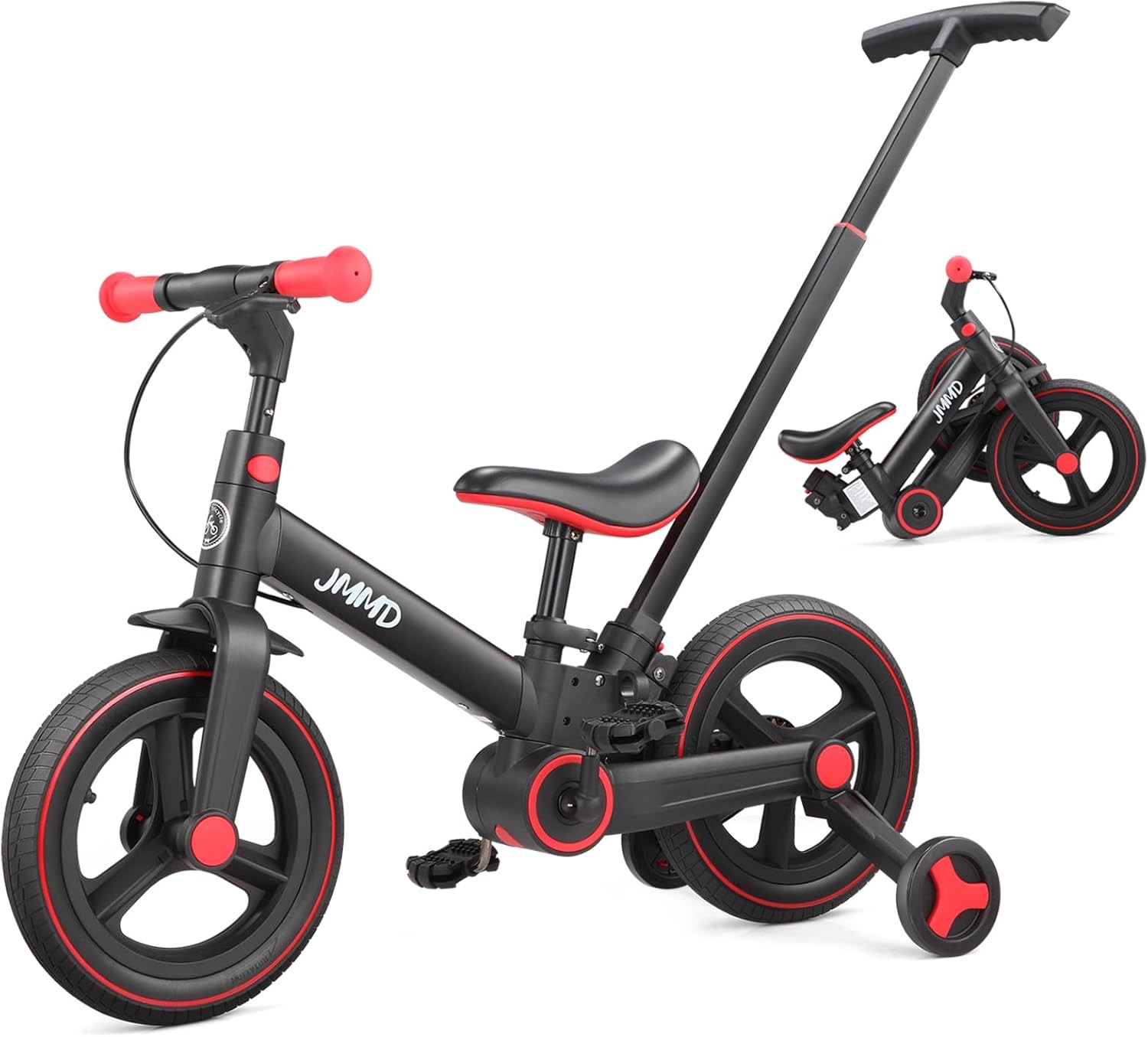 JMMD 6-in-1 Kinderfahrrad 12 Zoll