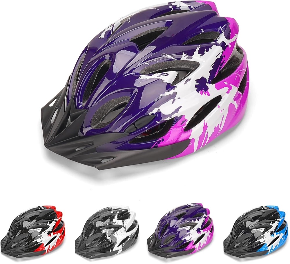 DmTown Kinderhelm mit Visier, 50–58 cm
