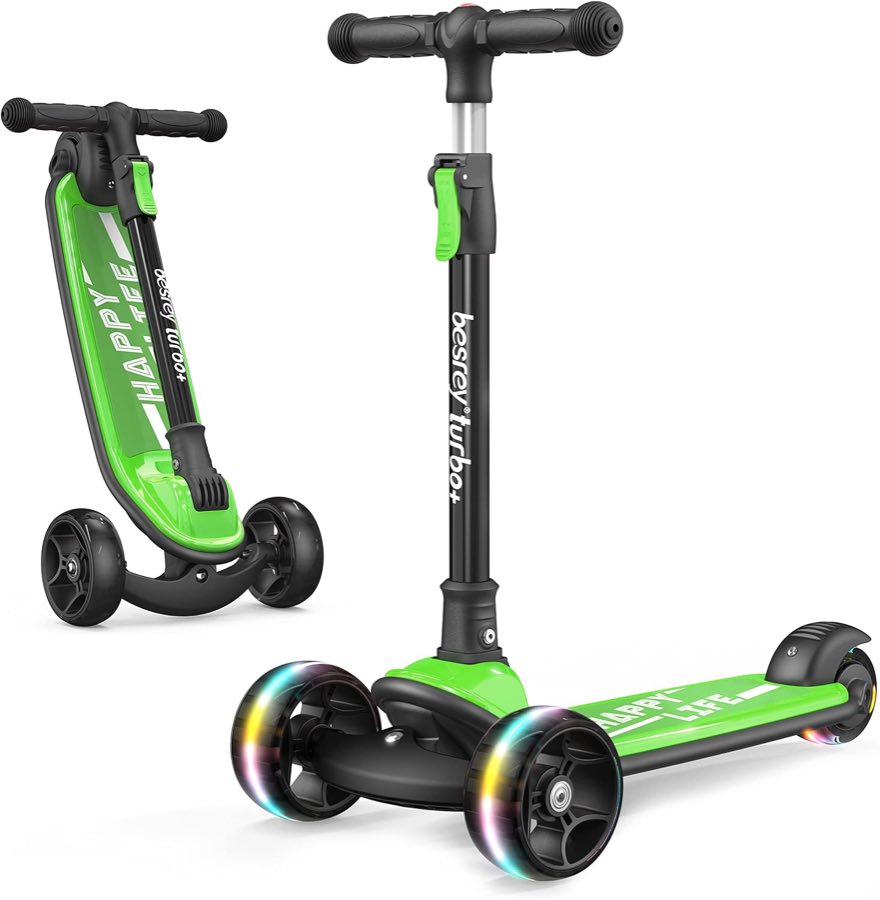 besrey Kinder-Scooter Grün – Testsieger Kinderroller