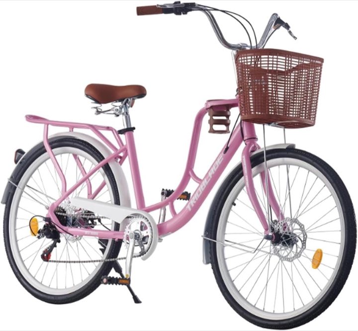 LSLIFE LSLIFE Cityrad 7 Gänge Rosa
