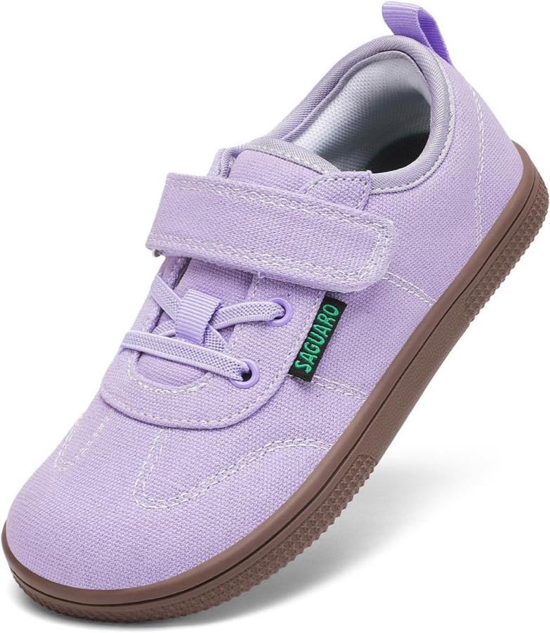 SAGUARO Barfußschuhe Mädchen rutschfeste Barfuß Hausschuhe mit Breite Zehenbox & Zero-Drop-Sohle,Gr.25-35 – Testsieger Barfußschuh Kinder