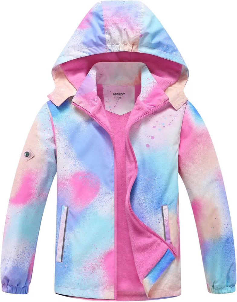 Fleece-Regenjacke mit Kapuze, 4–13 Jahre, 4,8 Sterne – Testsieger Kinder-Regenjacke
