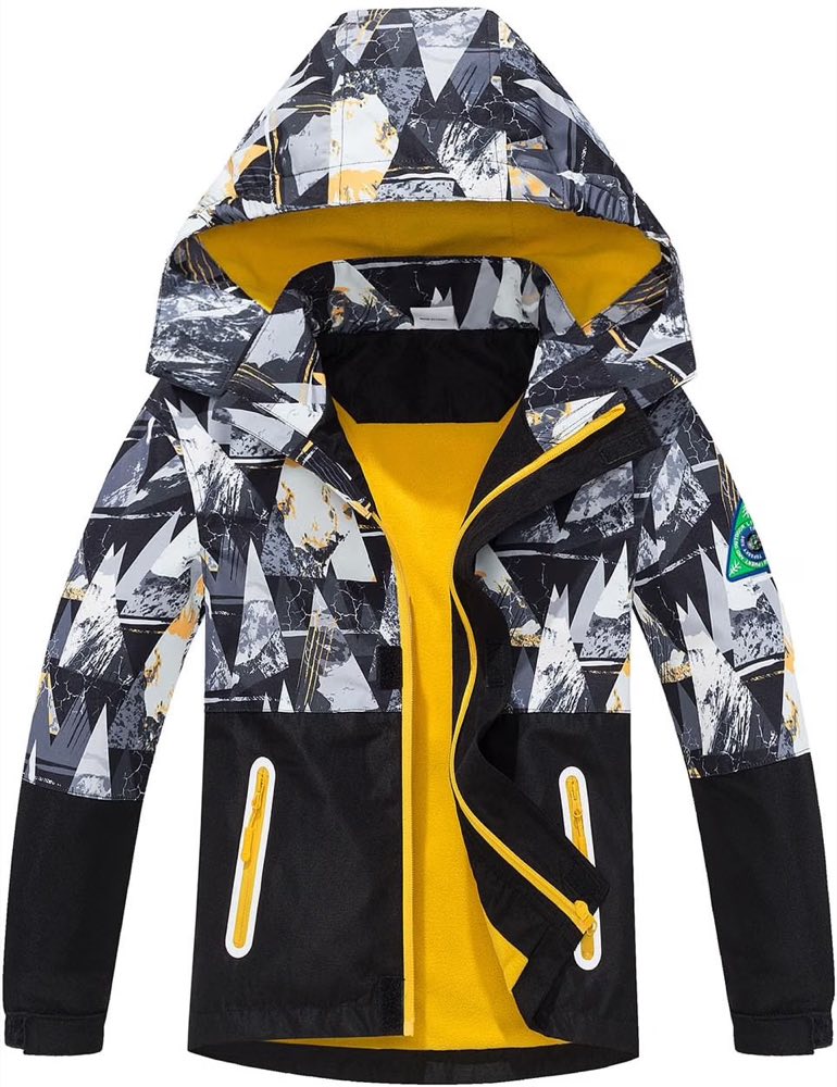 Jungen-Fleecejacke wasserabweisend, 4–13 Jahre