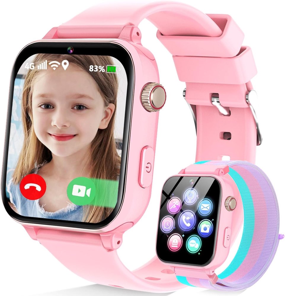 Berilona Kinder-Telefonuhr 4G (Rosa)