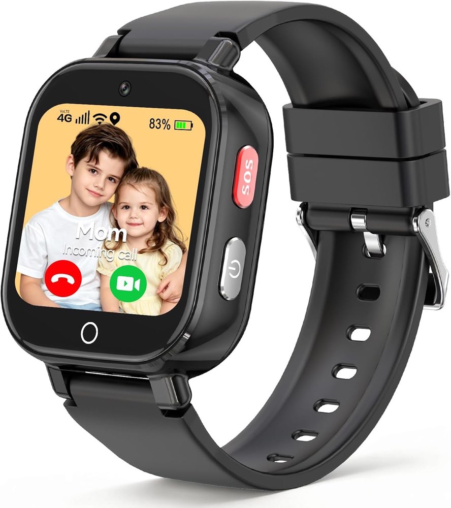 Berilona Berilona Smartwatch Kinder GPS IP68 (Schwarz)