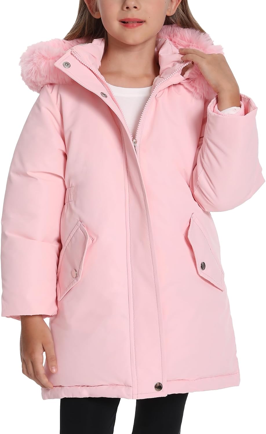 FEOYA Winterjacke Mädchen