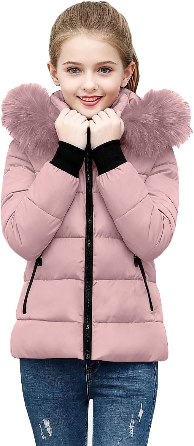 EMATOP Lang Winterjacke Mädchen, 29,99 €